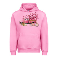 Fuchsia Pink Breast Cancer truck Urban Hoodie - FaDigitalArtStudio