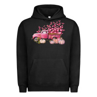 Pigment Black Breast Cancer truck Urban Hoodie - FaDigitalArtStudio