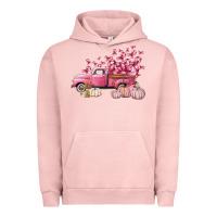 Pigment Salmon Breast Cancer truck Urban Hoodie - FaDigitalArtStudio