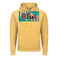 Vintage Mustard western turquoise gigi license plate Vintage Hoodie - BarkalooDesign