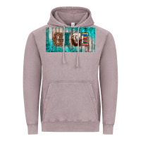 Vintage Zinc western turquoise gigi license plate Vintage Hoodie - BarkalooDesign