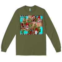 Army Green ho ho ho gnome Long Sleeve Tee - JahusDesignShop