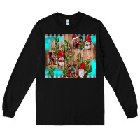 Black ho ho ho gnome Long Sleeve Tee - JahusDesignShop