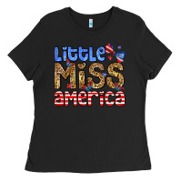 Black Little miss America Ladies Tee - Neo Western