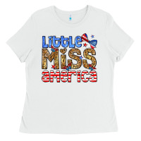 White Little miss America Ladies Tee - Neo Western