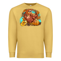 Antique Gold Turkey pumpkins Premium Sweatshirt - NancyCooperArtShop