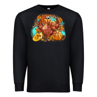 Black Turkey pumpkins Premium Sweatshirt - NancyCooperArtShop
