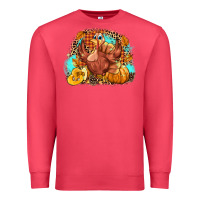 Cardinal Turkey pumpkins Premium Sweatshirt - NancyCooperArtShop