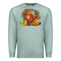 Seafoam Turkey pumpkins Premium Sweatshirt - NancyCooperArtShop
