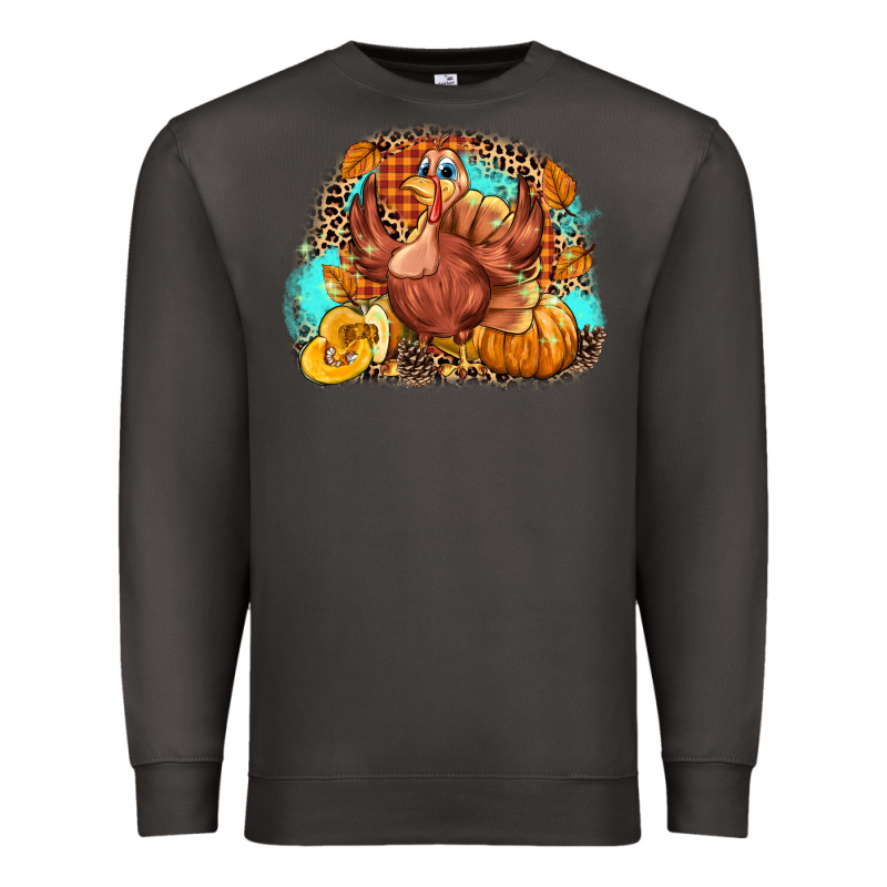 Turkey Pumpkins Premium Sweatshirt by NancyCooperArtShop | Teevron