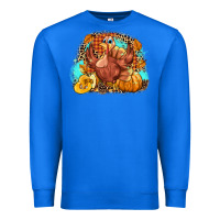 True Royal Turkey pumpkins Premium Sweatshirt - NancyCooperArtShop