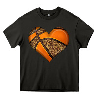Asphalt basketball heart Heavy Core Tee - HRA Design Shop