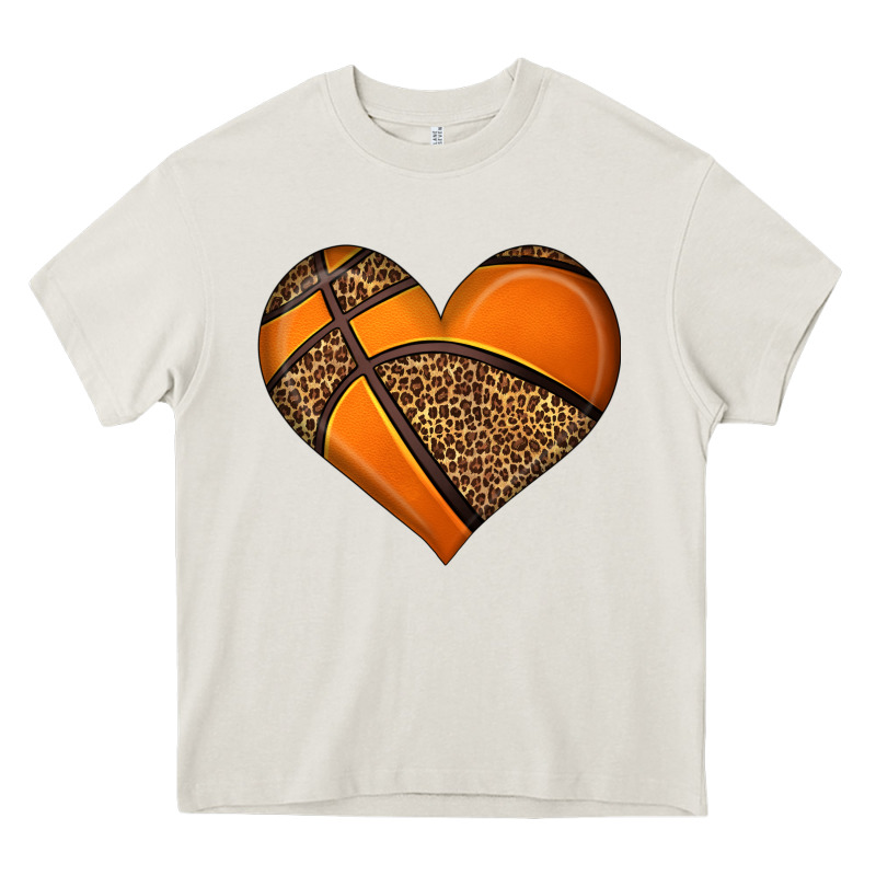 Basketball Heart Heavy Core Tee by HRA Design Shop | Teevron
