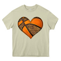 Mossy basketball heart Heavy Core Tee - HRA Design Shop