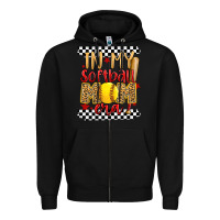 Black in my softball mom era Zipper Hoodie - Artiststas