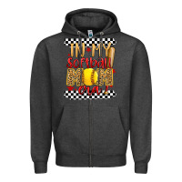 Charcoal Heather in my softball mom era Zipper Hoodie - Artiststas