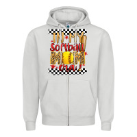 Dove Grey in my softball mom era Zipper Hoodie - Artiststas