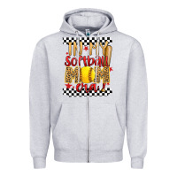 Heather Grey in my softball mom era Zipper Hoodie - Artiststas