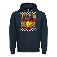 Navy in my softball mom era Zipper Hoodie - Artiststas