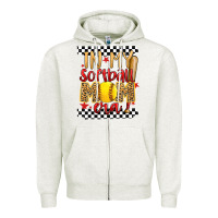 Oatmeal Heather in my softball mom era Zipper Hoodie - Artiststas