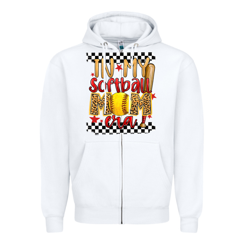 In My Softball Mom Era Zipper Hoodie by Artiststas | Teevron