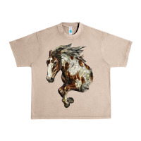 French Oak Mustang Horse Urban Heavy Tee - LillyAllenDesigns