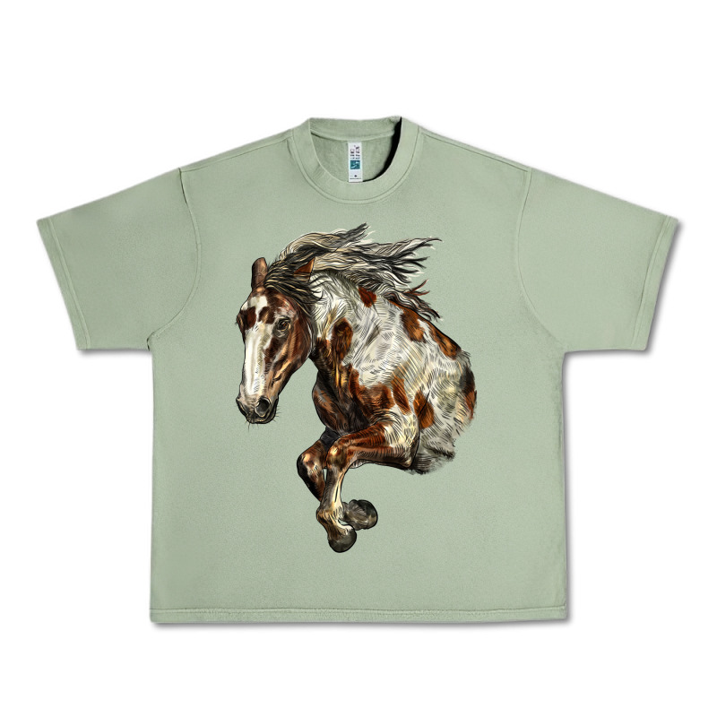 Mustang Horse Urban Heavy Tee by LillyAllenDesigns | Teevron