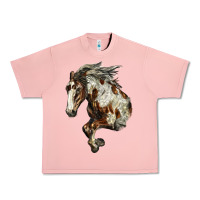 Salmon Mustang Horse Urban Heavy Tee - LillyAllenDesigns