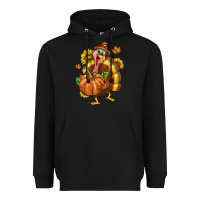 Black Thanksgiving Turkey Heavyweight Hoodie - texasbilliewilder