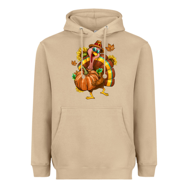 Thanksgiving Turkey Heavyweight Hoodie by texasbilliewilder | Teevron