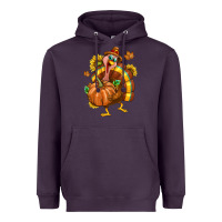 Plum Thanksgiving Turkey Heavyweight Hoodie - texasbilliewilder