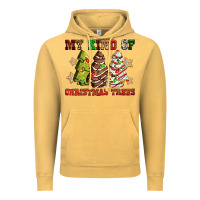 Vintage Mustard My kind of Christmas trees Vintage Hoodie - RanaPortraitStore