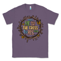 Lavender when he was one the cross i was one his mind Classic Tee - MaliasSmallBusiness