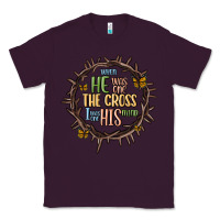 Plum when he was one the cross i was one his mind Classic Tee - MaliasSmallBusiness