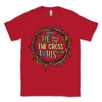 Red when he was one the cross i was one his mind Classic Tee - MaliasSmallBusiness