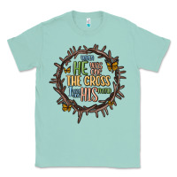 Seafoam when he was one the cross i was one his mind Classic Tee - MaliasSmallBusiness