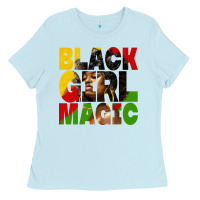 Baby Blue black girl magic juneteenth Ladies Tee - HRA Design Shop