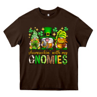 Chocolate Brown St. Patrick's Day shamrockin' with my gnomies Heavy Core Tee - Neo Western