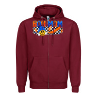 Burgundy boy mom Zipper Hoodie - Artiststas