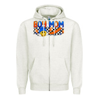 Oatmeal Heather boy mom Zipper Hoodie - Artiststas