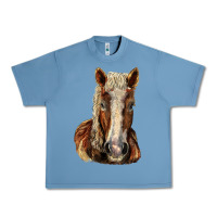 Pebble Blue Belgian Horse Urban Heavy Tee - LillyAllenDesigns