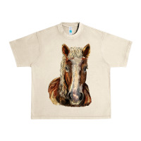 Sandshell Belgian Horse Urban Heavy Tee - LillyAllenDesigns