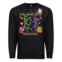 Black Let's go ghouls Premium Sweatshirt - NancyCooperArtShop