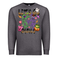 Charcoal Heather Let's go ghouls Premium Sweatshirt - NancyCooperArtShop