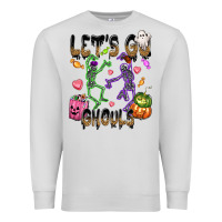 Dove Grey Let's go ghouls Premium Sweatshirt - NancyCooperArtShop