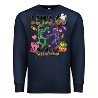 Navy Let's go ghouls Premium Sweatshirt - NancyCooperArtShop