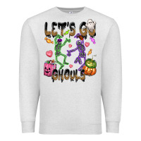 Oatmeal Heather Let's go ghouls Premium Sweatshirt - NancyCooperArtShop