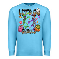 Ocean Blue Let's go ghouls Premium Sweatshirt - NancyCooperArtShop