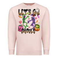 Pale Pink Let's go ghouls Premium Sweatshirt - NancyCooperArtShop