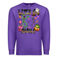 Purple Let's go ghouls Premium Sweatshirt - NancyCooperArtShop
